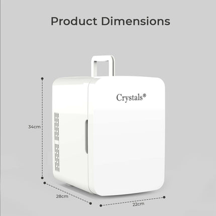 10L Mini Fridge Table Top Electric Cooler Portable Bedroom Ice Box Office Car UK