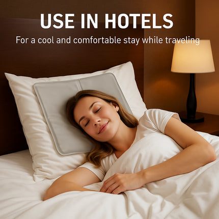 Self Cooling Gel Pillow Natural Comfortable Sleep Head Support Soft Chilled Pad