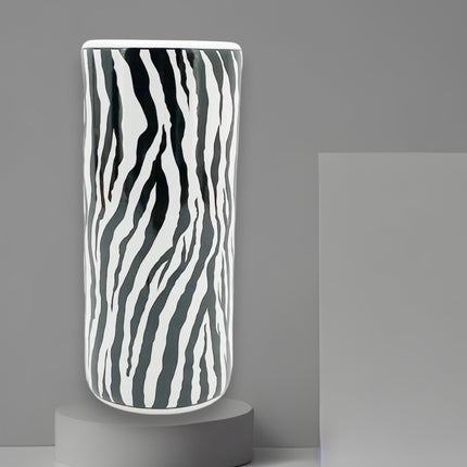 Zebra Umbrella Stand for Home Office Sophisticated & Durable Touch Ceramic Round