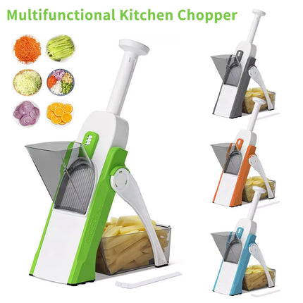 4 in 1 Adjustable Mandoline Slicer Stainless Steel Vegetable Slicer Julienne Safe Vegetable Dicer Onion Carrot Slicer
