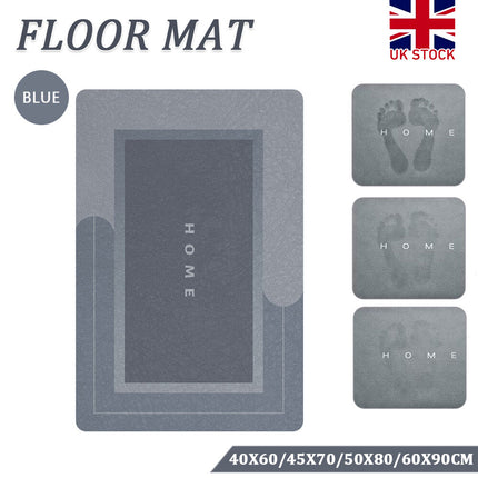 Absorbent Soft Bath Mat Bathroom Shower Rug Floor Carpet Non Slip Pad Washable