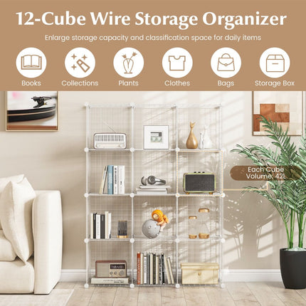 12 Wire Cube Storage Unit