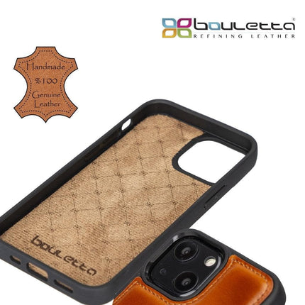 Flexible Leather Back Cover with CardHolder for iPhone 13 Series