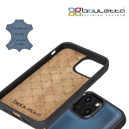 Flexible Leather Back Cover with CardHolder for iPhone 13 Series