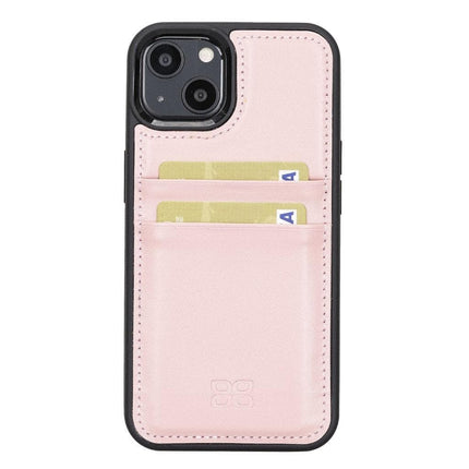 Flexible Leather Back Cover with CardHolder for iPhone 13 Series