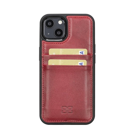Flexible Leather Back Cover with CardHolder for iPhone 13 Series