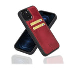 BURNISHED VEGETAL RED / Leather / iPhone 13 Mini