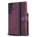 Purple / Leather / S22 Ultra